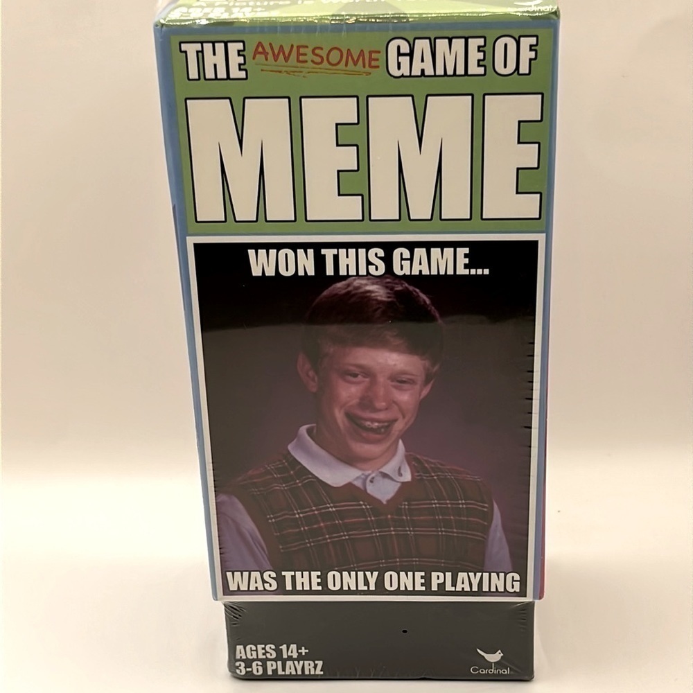 THE AWESOME GAME OF MEME-AGES 14+  3-6 PLAYERS-NWOTS